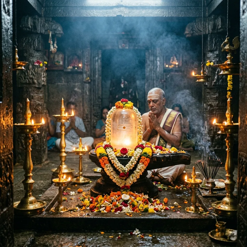 Early Morning Sphatika (Crystal) Lingam Darshan